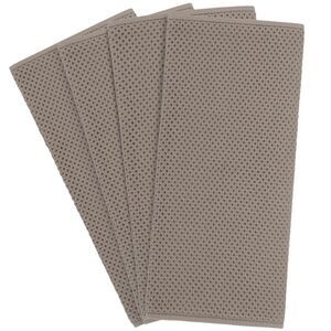 4pcs Kitchen Towels 100% Cotton Absorbent Quick Drying Dish Towels Brown